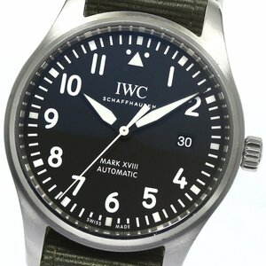 IWC SCHAFFHAUSEN IW327009 パイロットウォッチ マークXVIII デイト 自動巻き メンズ 箱・保証書付き_778678