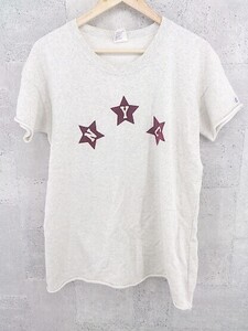 ◇ Champion チャンピオン 半袖 Tシャツ カットソー サイズM ベージュ系 グレー系 メンズ