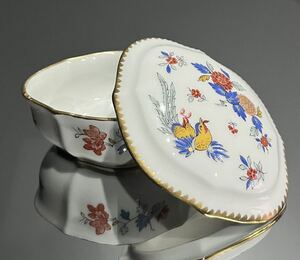 Meissen マイセン/※極稀少 1級品 シノワズリ　柿右衛門様式 東洋 鳥　ボンボニエール　蓋物