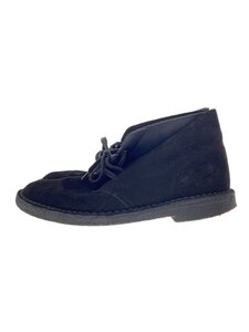 Clarks◆チャッカブーツ/US8.5/BLK/スウェード