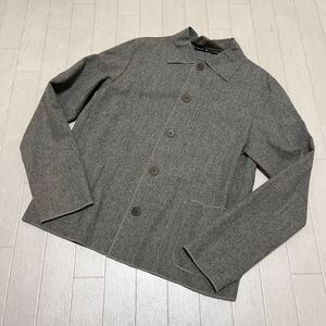 和578★ RL RALPH LAUREN ラルフローレン ウールジャケット ステンカラー 11 グレー レディース