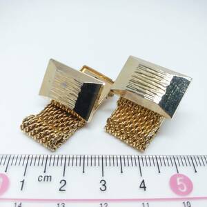 CW39 カフリンクス カフス ボタン ゴールド ラップアラウンド Wrap Cufflinks ベルト メッシュ チェーン