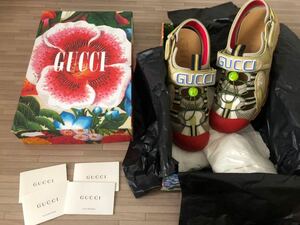 未使用 GUCCI ハイブリット ストラップサンダル8.5 27.5cm シャツ グッチ