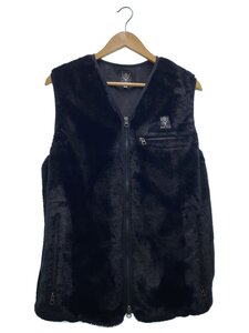 South2 West8(S2W8)◆23SS/Piping Vest Micro Fur/ベスト/M/ポリエステル/BLK/NS735