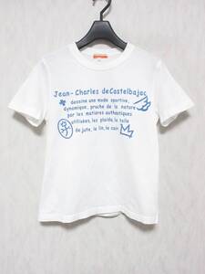 CASTELBAJAC カステルバジャック ロゴプリント 半袖 Tシャツ レディース 1 ホワイト　yg6320