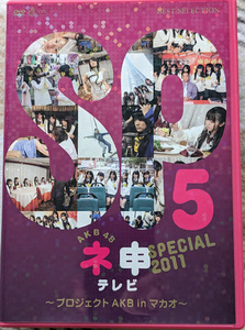 AKB48 ネ申テレビ SPECIAL５ ～プロジェクトAKB in マカオ～2011　DVD　セル版 秋元才加 北原里英 仁藤萌乃 峯岸みなみ 横山由依 山内鈴蘭