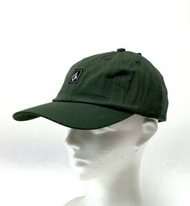 VOLCOM ボルコム D5542302FIR① 帽子 キャップ Cap 浅め キャンバス素材 ファーグリーン 緑色 ロゴパッチ ヴォルコム 新品 即決 送料無料