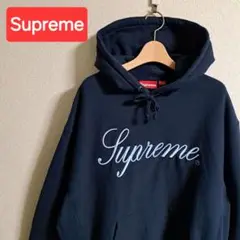 Supreme　Raised Script Hooded Sweatshirt