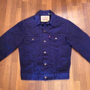 ★【LEVIS】★リーバイスMADE IN TURKEY人気９４１ピケトラッカーGJACビンテージクロージングビッグE 1点物★サイズ３８★濃紺ネイビー色