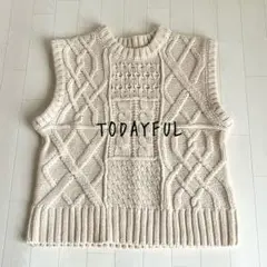 【美品】TODAYFUL ケーブルベスト