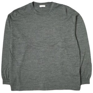 BEAUTY＆YOUTH UNITED ARROWS ビューティーアンドユース 日本製 ウォッシャブルウールロングスリーブTシャツ 1212-299-8346 M MD.GRAY