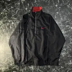 【NIKE】90s half zip logo nylon jacket XL