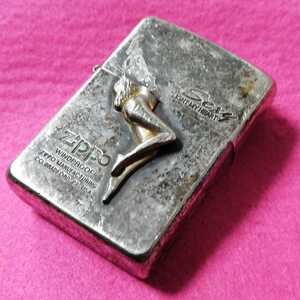 USA製【難あり】96年1月製 ジッポライター・ZIPPO SEXY LIGHT MY HEART BRADFORD.PA. 製造年月(XII・A) MADE IN USA