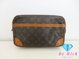 ルイ ヴィトン LOUIS VUITTON クラッチバッグ モノグラム コンピエーニュ M51845 茶 ブラウン PVC レザー LV ロゴ 【中古】bk8605