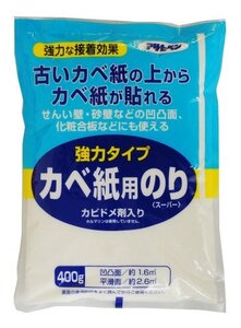 （まとめ買い）アサヒペン 強力タイプ カベ紙用のり 773 400g 〔×10〕