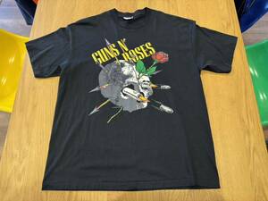 レア 80s Vintage GUNS N ROSES ガンズ Tシャツ XL Appetite for Destruction スカル 美品 ビンテージ