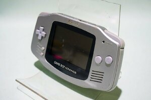 【質Banana】中古・通電確認品!! Nintendo/任天堂 AGB-001 シルバー GAMEBOY/ゲームボーイアドバンス 現状品 ♪③