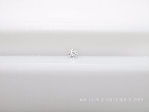 AA 1/15ctメレダイヤ(2.50-2.60mm) 1個0.069ct販売