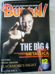 ★【雑誌】BURRN! 2010.12月　★ METALLICA ★ THE BIG 4　スペシャル