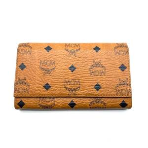 Vintage MCM Long Wallet Cognac clasp purse / ヴィンテージ エムシーエム 長財布 がま口