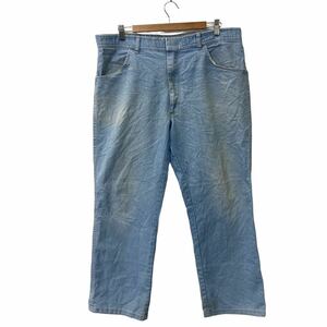 Wrangler デニムパンツ W38 ラングラー ビッグサイズ メキシコ製 コットン 水色 古着卸 アメリカ仕入 2311-813