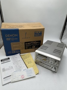 H0929 DENON デノン PERSONAL AUDIO SYSTEM D-MX7700DV-S DVD/MD/CD一体型システムコンポ