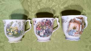 804-9 ロイヤルドルトン BRAMBLY HEDGE ブランブリーヘッジ マグカップ 3個セット（SPRING BEAKER & AUTUMN BEAKER & WINTER BEAKER) 