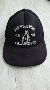 ヒステリックグラマー　HYSTERIC GLAMOUR　 キャップ 帽子 メッシュキャップ　黒　 ブラック　送料無料