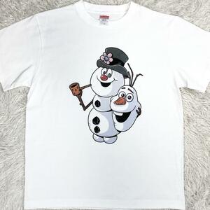 ムービーTシャツ Alex Solis ”Unmasked Icons” [S] ブートレグ 「Oraf Unmasked」オラフ スノーマン アニメT ディズニー ユニセックス