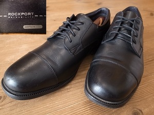 ROCKPORT ロックポート 革靴 黒 ストレート チップ レザーシューズ サイズ US10 約28㎝