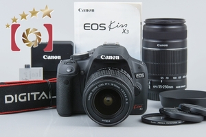 【中古】Canon キヤノン EOS kiss X3 ダブルズームキット