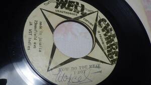 7inch i roy how do you mean reggae オリジナル レゲエ reggae roots ルーツ ジャマイカ jamaica well charge レコード dj channel one