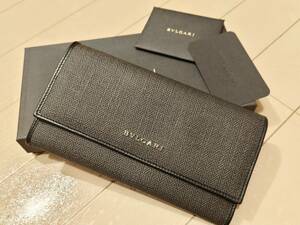 保管品 ブルガリ ウィークエンド 長財布 BVLGARI 二つ折り メンズ レディース ウォレット PVC レザー ブランド カード 小銭入れ コイン