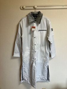 寅壱ロングコート白　3L パイロットジャンパー　特攻服　鳶装束　鳶服　千曲屋 作業着　ドカジャン　超超ロング　旧車會　暴走族　当時物