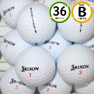 3ダース スリクソン ディスタンス 2018年～2021年モデル Bランク SRIXON ダンロップ 白 中古 送料無料 ロストボール