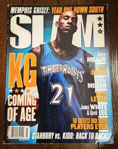 2002 March SLAM MAGAZINE #58 KEVIN GARNETT / スラム 雑誌 ケビン ガーネット Jordan, Nike, Adidas NBA Basketball