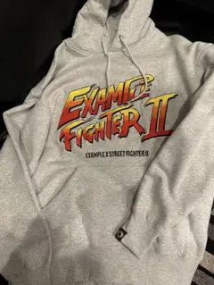 EXAMPLE x STREET FIGHTER II パーカー グレー