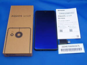 【即決】【送料無料】★シャープ SHARP AQUOS sense8 SH-M26 コバルトブラック★SIMフリー★【中古美品】