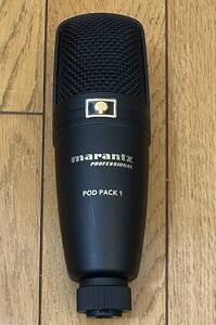 動作確認済♪marantz PROFESSIONAL/マランツ ＰＯＤ　ＰＡＣＫ１　ＵＳＢコンデンサーマイクです＾＾。