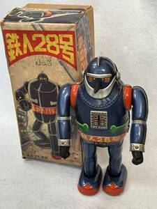 鉄人28号　ブリキ　おもちゃ　野村トーイ　当時物　昭和レトロ　横山光輝　TIN TOY レア物　箱つき（難あり）　　