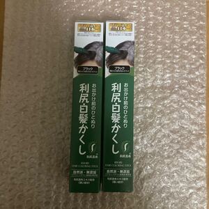 サスティ　無添加 利尻白髪かくし 20g ブラック　２本セット　未使用　送料無料　白髪染め　白髪用　利尻　利尻昆布　自然派club 