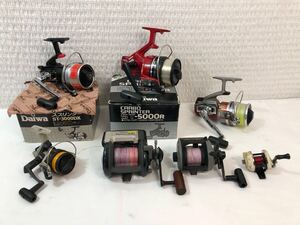 1/30a2 リール 現状品 まとめて 7点 ダイワ スプリンター ST-3000DX リョービ OCEAN MASTER 船50 シマノ Super小船 その他 釣具 