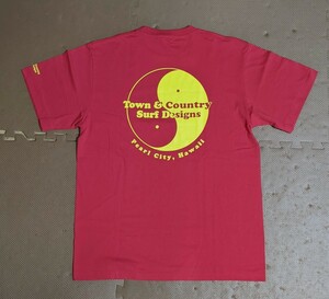 希少 新品 USA製 90sヴィンテージ T&C タウンアンドカントリー Tシャツ Town and country オールド サーフ ライトニングボルト stussy 80s