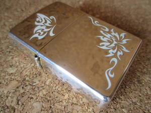 ZIPPO 『Tribal Butterfly トライバル バタフライ 蝶』2006年6月製造 伝統 民族 部族 エスニック オイルライター ジッポー 廃版激レア