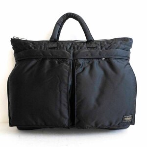 【人気】PORTER 【タンカー ショート ヘルメット ハンド バッグ】ポーター ビジネスバッグ ナイロン ブラック TANKER BAG u2412240