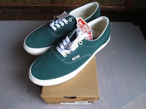 27cm ヴァンズ エラ スエード 本革 起毛 レザー VANS V95CF SUEDE ERA 緑白 グリーン/ホワイトgreen white