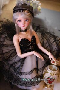 おもちゃ 球体関節人形 ドール人形 BJD 本体 ウィッグ ガラス眼球 ドール服セット メイクアップ済 60cm ハンドメイド クリスマスプレゼント