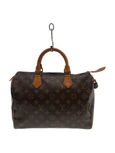 LOUIS VUITTON◆1)スピーディ35_モノグラム・キャンバス_BRW/PVC/BRW