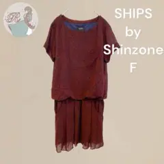 SHIPS by Shinzone ワンピース デザイン 花柄  ウエストゴム