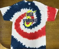 USA STRONG アメリカ古着 タイダイ Ｔシャツ